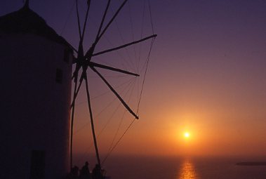 windmill, santorini